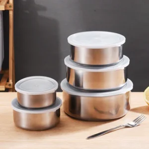 5 Piece Steel Food Storage Box